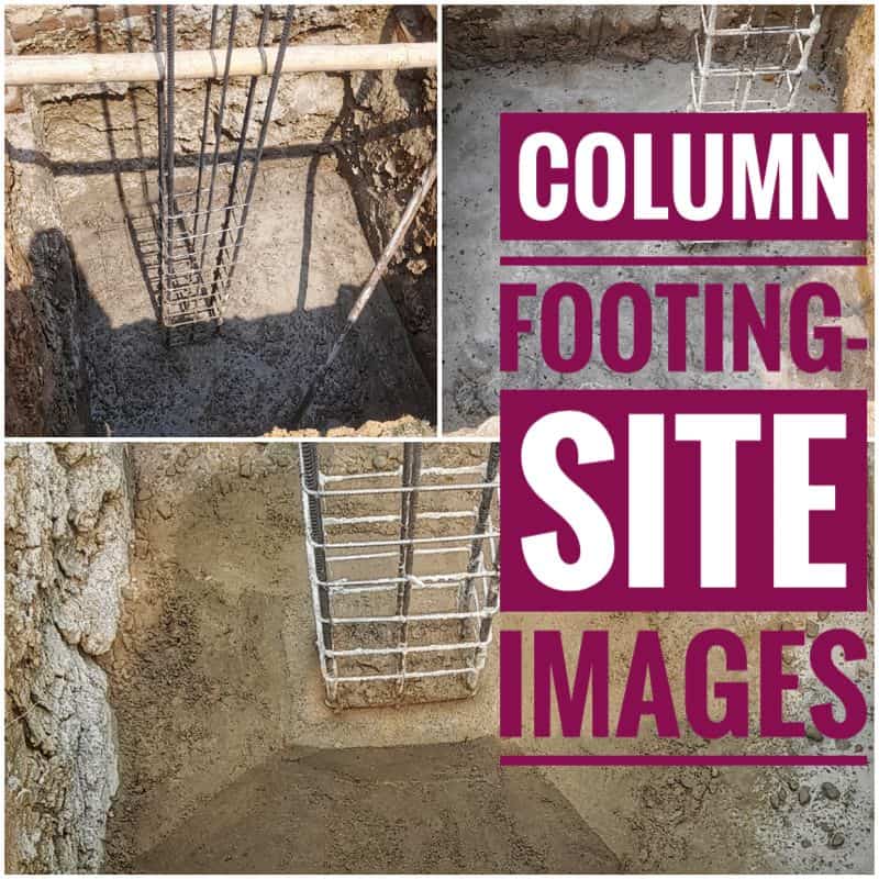 How to Install RCC column footing of Any Building- 12 steps with Site images and Detail
