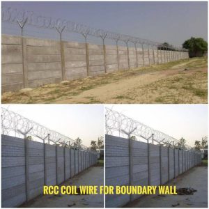 Rcc coil for boundary wall