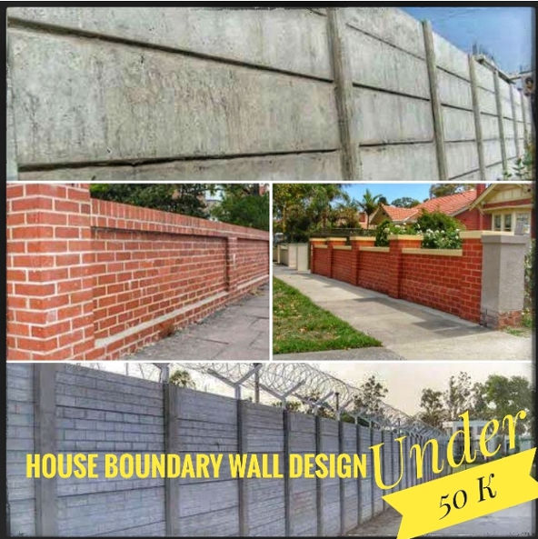 Home Boundary Wall Design- Under 50 Thousands